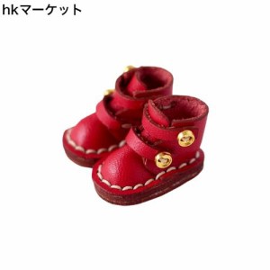 niannyyhouse 1/12bjdドール靴 オビツドール靴 オビツ11cmドール靴 オビツ11シューズ (red)