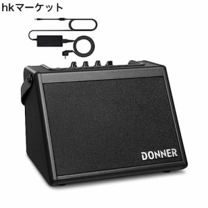 Donner アンプ 電子ドラム キーボード用 20W 外部 スピーカー 小型 ミニ ワイヤレス ブラック 日本語取扱説明書 DDA-20