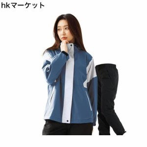 レインウェア レディース【上下セット| 撥水加工・透湿・軽量・防水・防風】アオキ（aoki outdoor）ゴルフレインウェア ストレッチ 動き