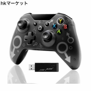 ワイヤレス コントローラー PC ゲームパッド 2.4GHZ ワイヤレス アダプター付き PS3 /Windows 7/8/10 に対応 ブラック