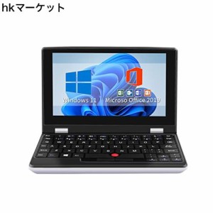 ノートパソコン【Win11 Pro/Office 2019 標準搭載】高級金属シェル 7.0インチHD 0.65kg超軽量高性能超小型ノートPC高速第十世代 Celeron 