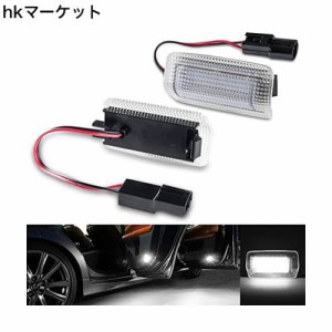 Gempro トヨタ適用 カーテシランプ ホワイト LED クラウン/マジェスタ180系/200系/210系 アイシス/マークＸジオ/ミライ/サイ10系 ランド