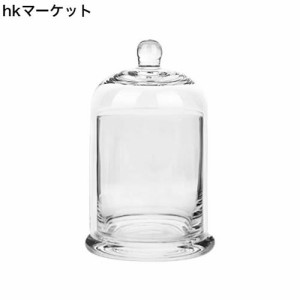EXCEART キャンドルホルダー アロマキャンドル キャンドルカップ 透明 ガラス インテリア ガラスカバー 1セット 直径10cm アロマカップ 