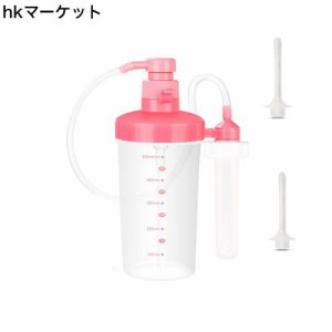 浣腸 クリーンシャワー多目的洗浄器 エネマシリンジ 手動ポンプ式 浣腸器 便通 開発 男女兼用 60cm専用チューブ１本と交換ノズル３本付き