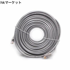 LANケーブル 30M RJ45 CAT6 イーサネットケーブル 爪折れ防止 企業様向け 業務用 屋外用 超高速カテゴリー6 1000Mbps 250MHz RJ45 グレー