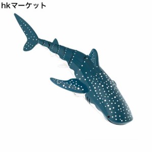 新しい多機能ロボット鮫 ジンベイザメ 電気サメ ロボットおもちゃ ラジコンロボットシミュレーション動物モデル 子供のおもちゃ (青)
