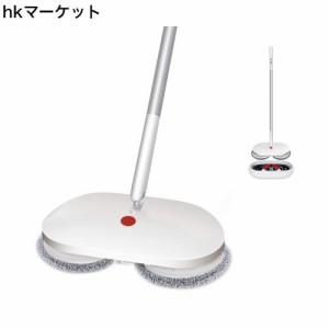 CLEANHOME コードレス回転モップクリーナー 自動洗浄機能 電動モップ フローリング掃除 自走式 360度回転 スプレーモップ 扇形噴水 充電