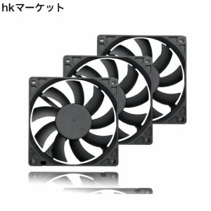 PANO-MOUNTS PCMINIケースファンPWMファン CPUファン8cm 15mm薄型ファン 静音 2200rpm 3個いり