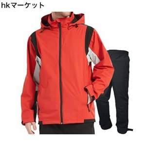 アオキ（aoki outdoor）レインウェア レインスーツ 上下セット ゴルフウェア ウィンドブレーカー マウンテンパーカー 防水 メンズ カッパ