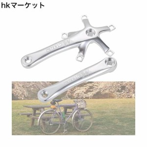 自転車クランク 自転車クランクアームセット BCD130ｍｍ クランクシングル 170mm クランクセット 自転車クランクアームブラック クランク