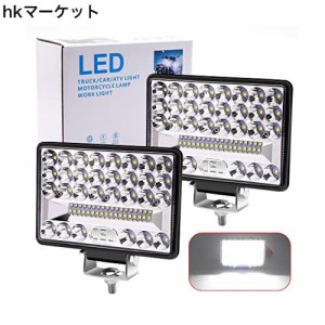 X-STYLE 144W LEDワークライト 作業灯 白 5インチ 48LED 車外灯 デッキライト 農業機械 DC 12V 24V 防水 防塵 耐震 長寿命 トラック/建築