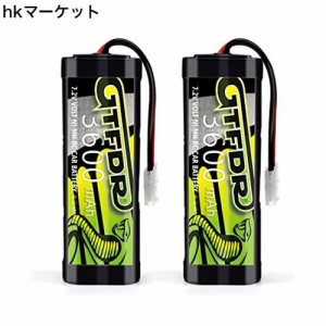 2PCS GTFDR 3600mah 超大真の容量 7.2Vニッケル水素バッテリー Tamiya タミヤ放電コネクター RCカー/レーシングカー/多種類RCモデル互換