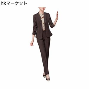 [ByFshow] 2点セット パンツスーツ レディース セットアップ パンツ スーツ ジャケット レジャー スーツ 春 秋 冬 通勤 事務服 結婚式 ビ