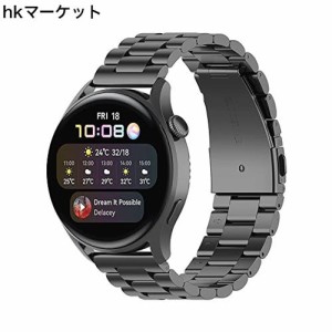 For garmin forerunner 265/965/Huawei Watch GT3 46mm/3 /3 Pro バンド22mm Huawei Watch GT 46mm/GT 2 46mm/GT 交換バンド 金属 高級ス