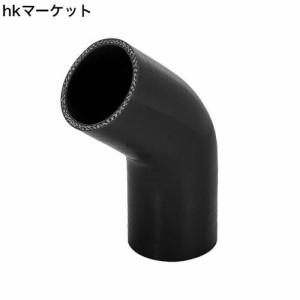 X AUTOHAUX シリコンホース インタークーラーシリコンホース シリコンパイプ ラジエーターホース 内径57mm エルボ45度 車用インタークー