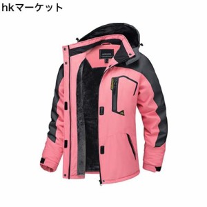 [TACVASEN] アウトドアジャケット レディース 登山服 撥水 マウンテンパーカー 冬 女性 アウター 吸汗 フード付 アウトドアウェア 防寒 