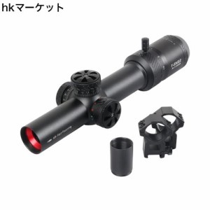 T-EAGLE ライフルスコープ R1.5-5x20IR 可変倍率 ショートスコープ 20mmハイマウントリング付属(BK)