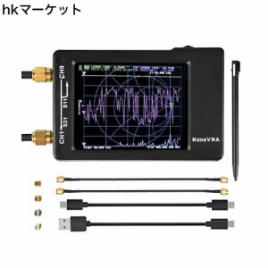 Dearsee NanoVNA-H 50KHz-1.5GHz アンテナネットワー クアナライザ ベクトルネットワークアナライザ アンテナ アナライザー 短波MF HF VH