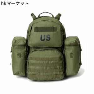 [Akmax.cn] ミリタリー Molle II バックパック アーミー ミディアム リュックサック 50L フレーム 付き アウトドア 登山 キャンプ マルチ