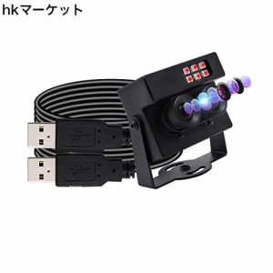 ELP WDR webカメラ 200万画素 デュアルレンズ 暗視 カメラ FHD 1080p 30fps昼夜ウェブカメラ 100°広角 赤外線カメラ 6個IR LEDS 1/3” A