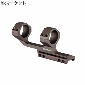 ohhunt スコープマウント 30mm マウントリング ピカティニー 一体型 光学オフセットカンチレバーピカティニースコープマウント (砂の色)