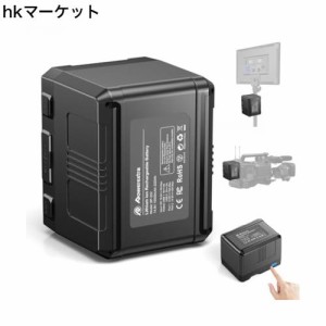 Powerextra Vマウントバッテリー 15000mAh 大容量ビデオカメラバッテリー、撮影ライト、モニター、スマホ用バッテリー 222Wh 長時間動画