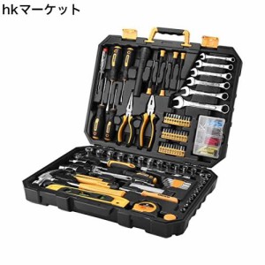 DEKO 208点組 工具セット ホームツールセット 家庭用 ツールセット 日曜大工 DIYセット 作業工具セット 家具の組み立て 住まいのメンテナ