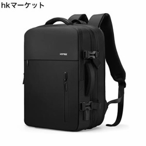 [HOMIEE] リュック ビジネス メンズ バックパック 38L 防水 大容量 リュックサック PC バッグ 3WAY マチ拡張 乾湿分離 USBポート 機内持