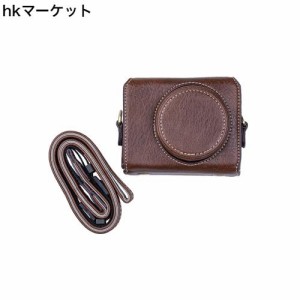 【KOOWL】対応 Sony ソニー VLOGCAM ZV1 ZV-1専用 カメラケース PU カメラカバー カメラバッグ カメラホルダー、付属品：ショルダースト