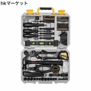 DEKO 150点組 工具セット ホームツールセット 家庭用 ツールセット 日曜大工 DIYセット 作業工具セット 家具の組み立て 住まいのメンテナ