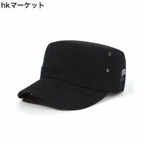 [Geyanuo] キャップ メンズ 帽子 ワークキャップ 100%コットン カジュアル アウトドア 釣り ゴルフ 登山 ブラック