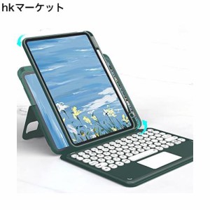 磁気吸着 iPad Pro 12.9 第6世代 第5世代 第4世代 第3世代 キーボード ケース 縦置き タッチパッド搭載 丸型キー 背面カバー 取り外し可