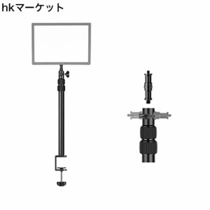 NEEWER カメラデスクマウント Cクランプ 54-110cm調整可能 テーブルライトスタンド 1/4”3/8”リバーシブルスピゴットと3wayインターフェ