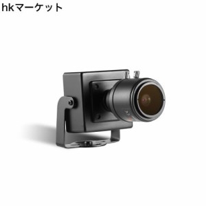 REVODATA POEズームミニIPカメラ、HD 500万画素小型屋内防犯カメラ2.8-12mm手動ズームレンズP2PリモートビューCCTVビデオカムH.265（I712