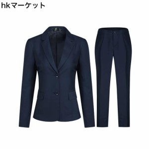 [ByFshow] レディース セットアップ 上下 2点セット パンツ スーツ ズボン レジャー スーツ 春 秋 冬 通勤 事務服 結婚式 ビジネス用 面