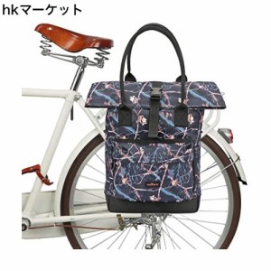 [Tourbon] バイクパニエバッグ自転車リアパックレジャーデイリーバックパックハンドバッグ (カモフラージュ)