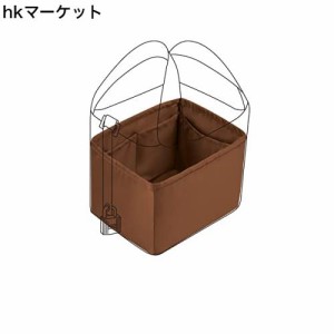 DGAZ バッグインナーバッグ インナーバッグ 高級シルク サテン トートバッグ用 picotin18/22Bags（ゴールド、PC18）