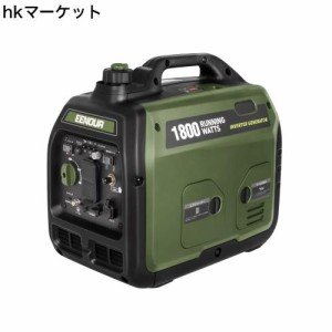 EENOUR インバーター発電機 DK1800iSDF 定格出力1.8kVA/1.6kVA LPガス？ガソリン両用 正弦波 防音型 高出力 軽量 静音 家庭用 プロパンガ