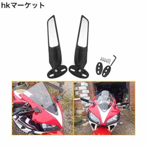 QIDIAN オートバイミラー ウィンドウィング 調節可能 回転式バックミラー CBR300R CBR650R CBR650F VFR 400 750 800 VFR 400 750 800 VTR