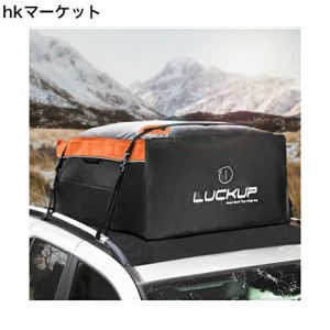 SMONTER 車用ルーフキャリアバッグ 防水 カーゴボックス 屋根 PVC 折り畳 収納簡單 大容量520L,オレンジ色