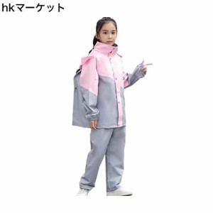 [Icyrain] レインコート キッズ 上下セット レインウェア 女の子 男の子 カッパ キッズ 上下 子供 雨具 キッズ レインパーカー 子ども レ