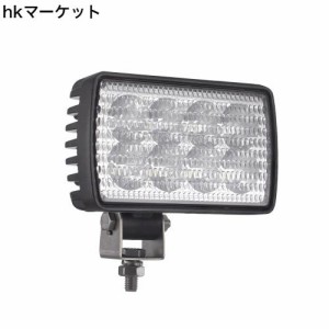 トラクター作業灯 角形 LED ワークライト 24W 6000K 高輝度 広角 水平または垂直マウント可能 オフロード補助灯 集魚灯 前照灯 トラック 