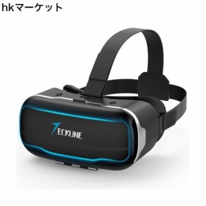 TECKLINE VRゴーグル スマホ用 ヘッドマウントディスプレイ VR ゴーグル 3D メガネ スマホ DMM VR動画 PMMA非球面光学レンズ 1080P 120°