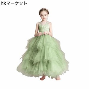 [OWIEOW] 子供 ドレス キッズ ピアノ 発表会 女の子 演奏会 お姫様 ドレス フォーマル バイオリン 上品 エレガント 子どもドレス ジュニ