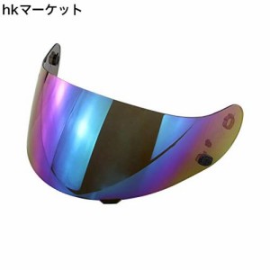 BluFied ヘルメット用レンズ 防風シールド For HJC CL-16 CL-17 CL-ST CL-SP CS-R1 CS-R2 CS-15適用 オートバイ カラフルレンズ 紫外線と