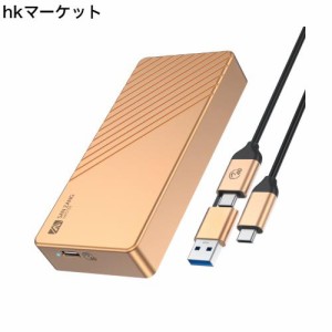 M.2 SSDケース40Gbps NVMe M.2 SSDケース 高放熱 超高速 Thunderbolt 3/4 ポータブル SSD外付けケース アルミニウム製 エンクロージャ ゴ