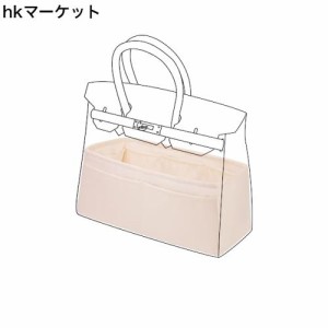 DGAZ ハ？ック？インハ？ックインナーバッグ 高級シルク サテン トートバッグ用 Birkin25/30/35Bags（ クレ、BK30）