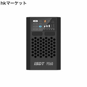 ISDT PD60 XT60コネクタ 60W 6A バッテリーバランス充電器 Type-C 入力 1-4S Lipoバッテリー Life Lilon LiHv Pb NiMH XT60用