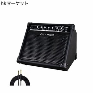 Coolmusic DM30 AMP 30 ワット電子ドラム アンプ キーボード アンプ Aux 入力と BT、2 入力、3 バンド EQ と DI 出力