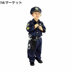 [MUXIU] ポリス 警察官 男の子 ハロウィン 仮装 子供 警察服 刑事 お巡りさん 可愛い 人気 コスプレ キッズ 長袖 ネイビー パーティー イ